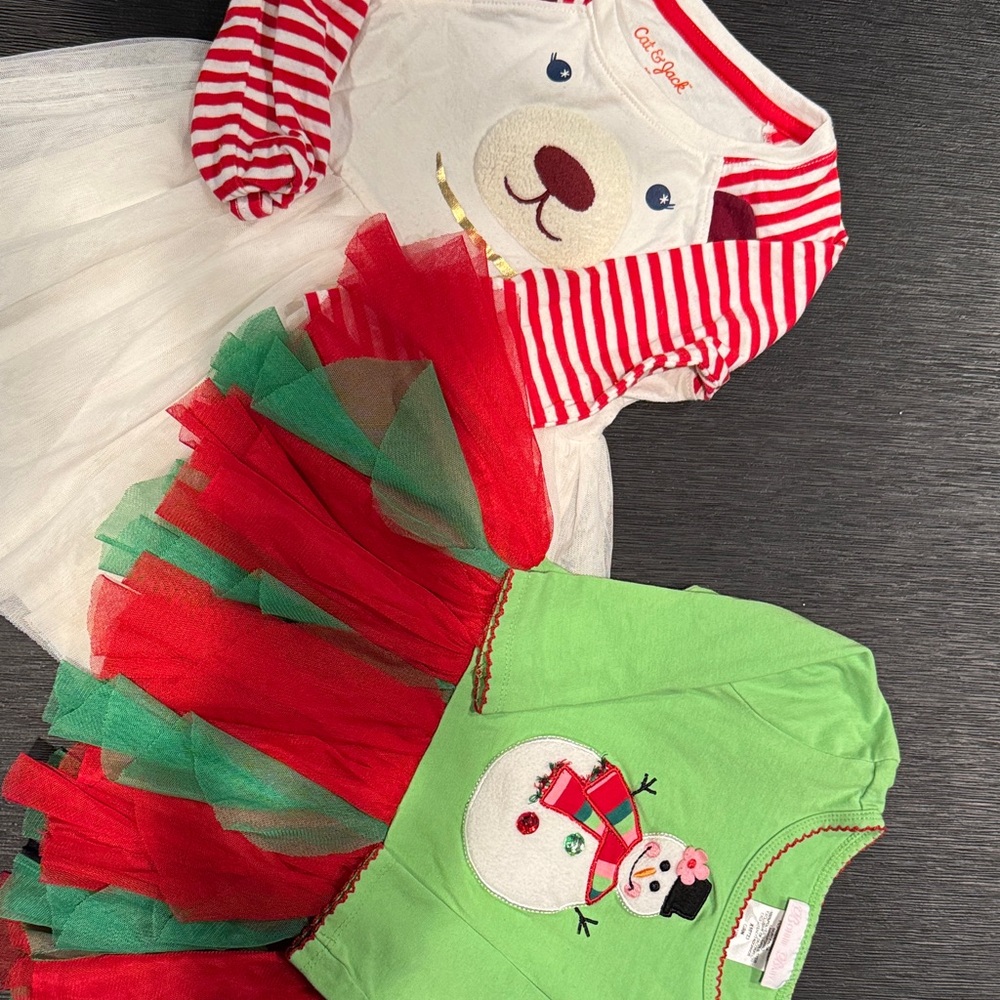 Rare Editions Festive Dress Pack 24M - Red, Green, White